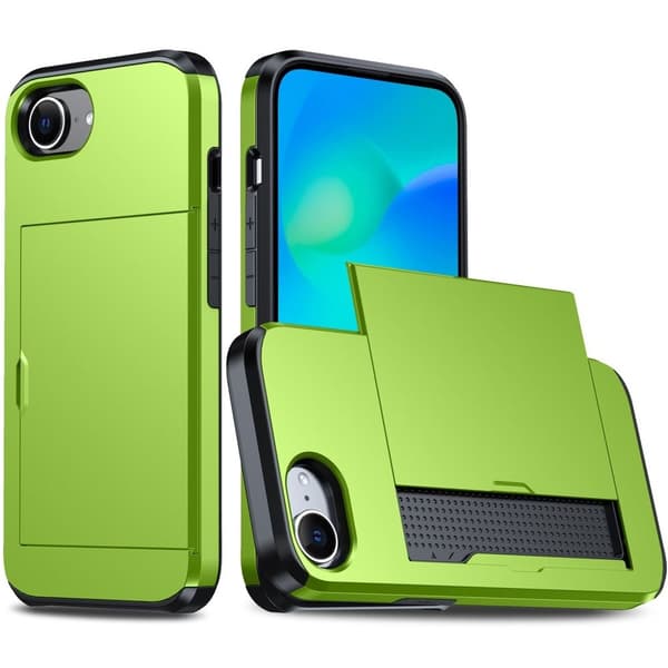 iPhone 17e/16e Case with Cardholder - Dark Green