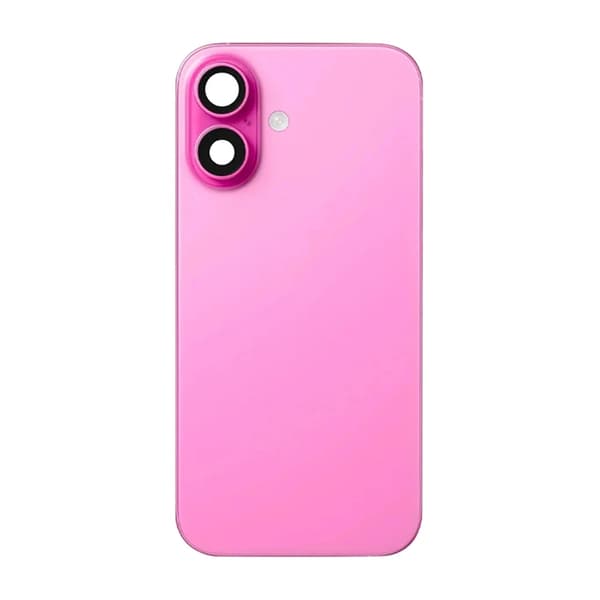 iPhone 16 Plus Back Glass with small parts - Pink