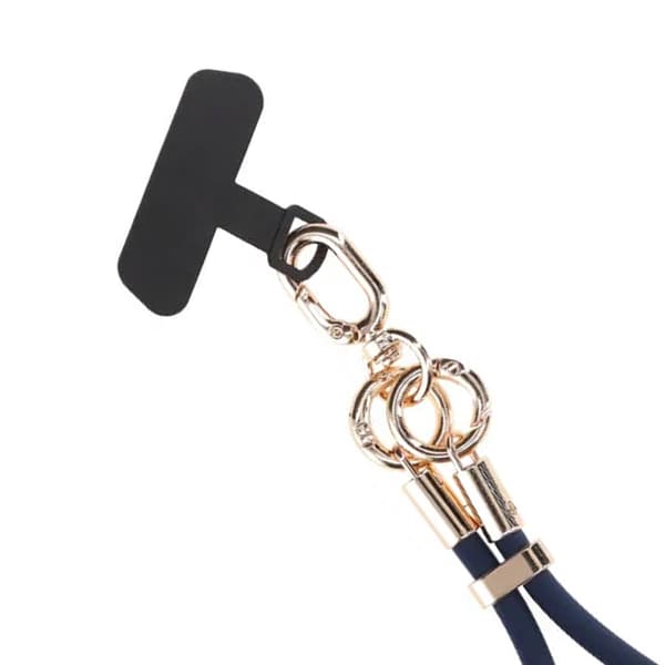 Silicone Short Phone Wrist Lanyard for Phone Case Dark Blue