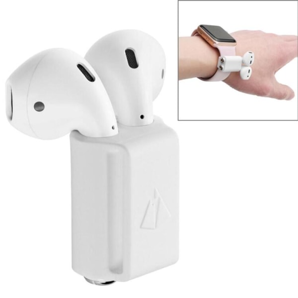 Silikonhållare för Apple Airpods / Pro - Apple Watch - Vit