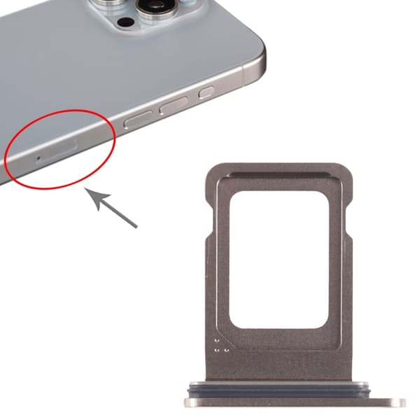 iPhone 15 Pro and 15 Pro Max SIM Card Holder - Natural Titanium