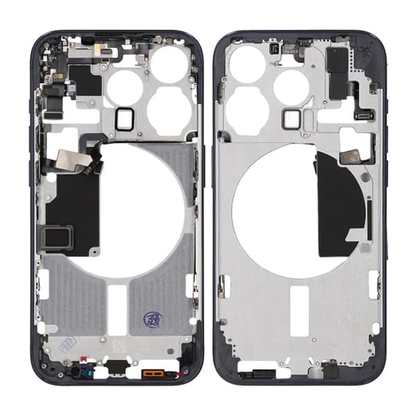 iPhone 15 Pro Middle Frame with Small Parts OEM - Titanium Blue