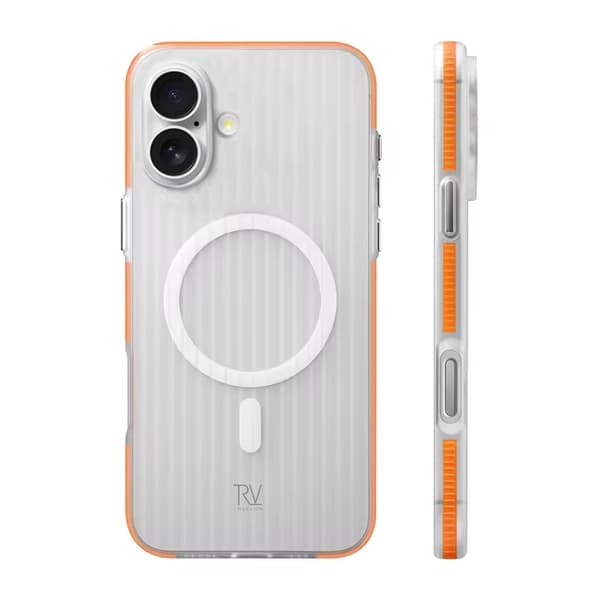 Rvelon Corrugated Magsafe Mobile Case for iPhone 17 - Orange