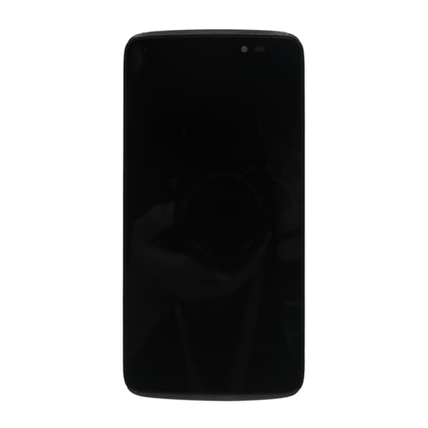 Alcatel One Idol 3 Skärm med LCD Display med Ram - Svart