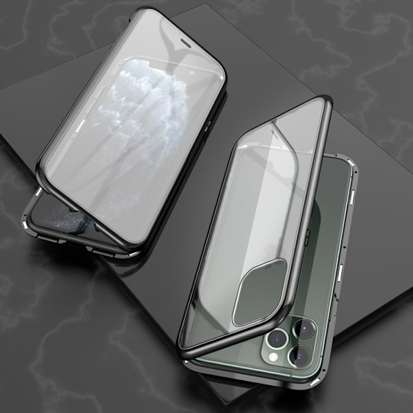 Tempered Glass Case for iPhone 11 Pro - Black