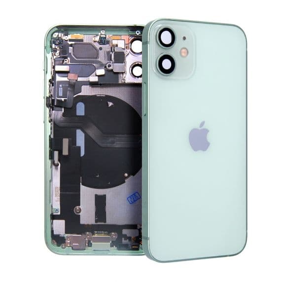 iPhone 12 Mini Baksida med Komplett Ram Original - Grön Svart