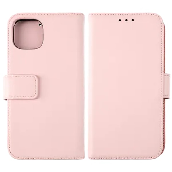 iPhone 12/12 Pro Plånboksfodral Läder Rvelon - Rosa