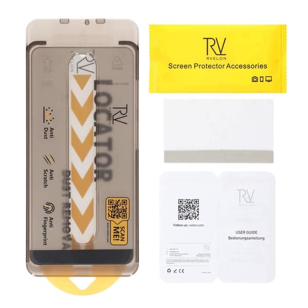 Rvelon Privacy Skärmskydd Härdat Glas för iPhone 17 Pro - 1-pack till Monteringsram