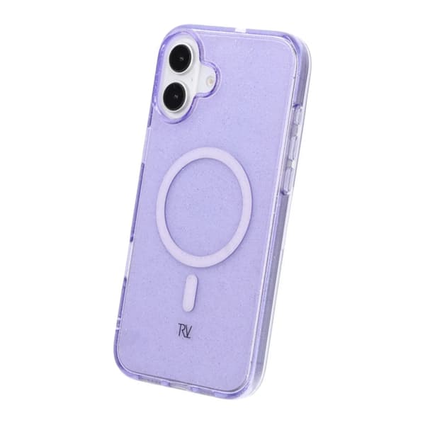 iPhone 16 Plus Rvelon TPU Mobile Case with MagSafe - Glitter Purple