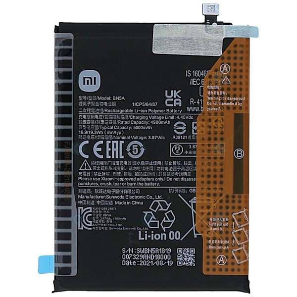 Xiaomi Redmi Note 10 5G Battery