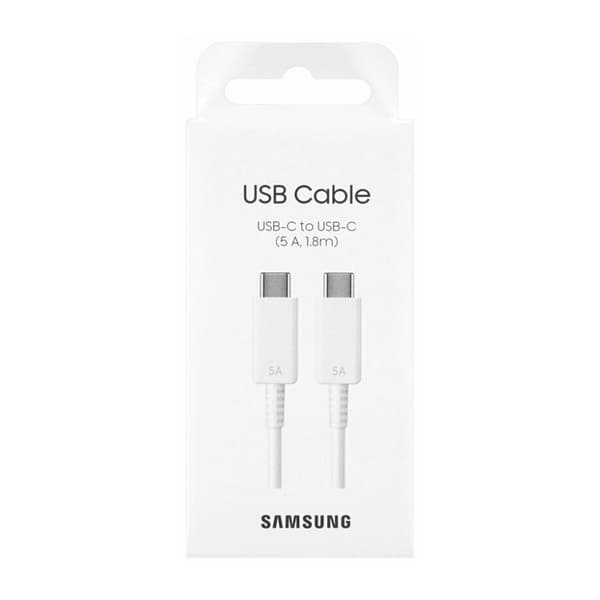 Samsung USB-C till USB-C 100W 5A 1,8m - Vit