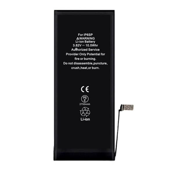iPhone 6s Plus Batteri Med Tejp Svart