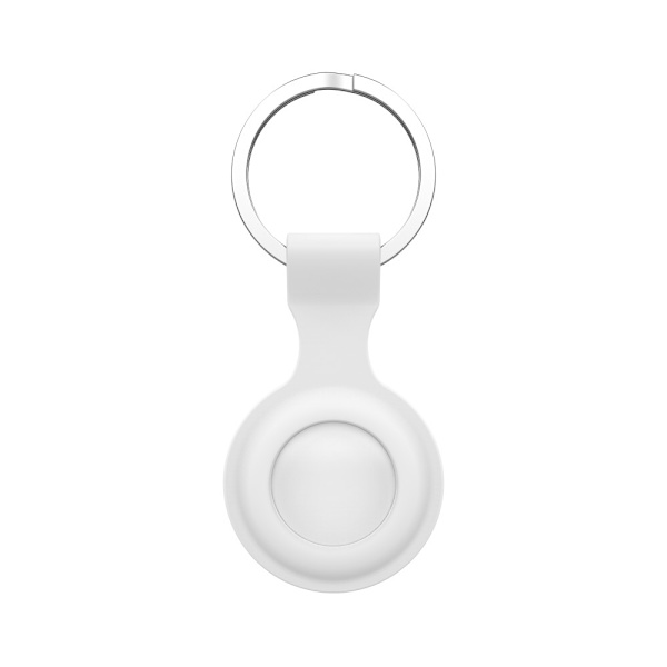 SiGN Apple Airtag Key Ring with Silicone Case - White