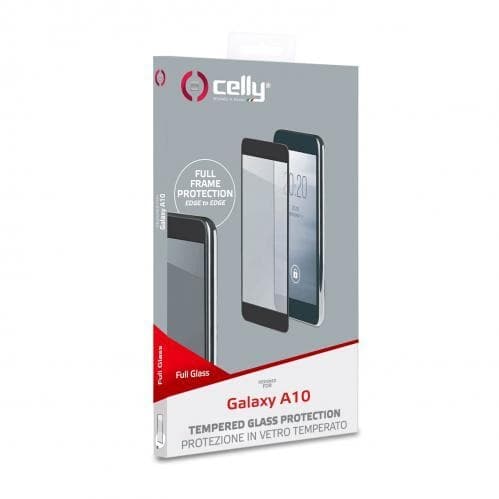 Celly Skärmskydd i Härdat Glas för Samsung Galaxy A10 Svart