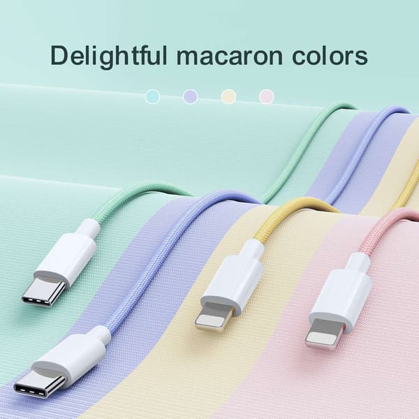 SiGN Boost USB-A till Lightning Kabel 2.4A 2m - Rosa Svart