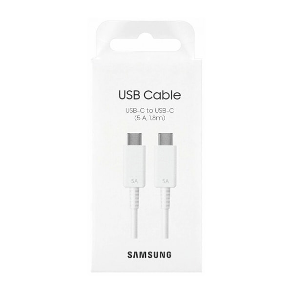 Samsung USB-C till USB-C 100W 5A 1,8m - Vit