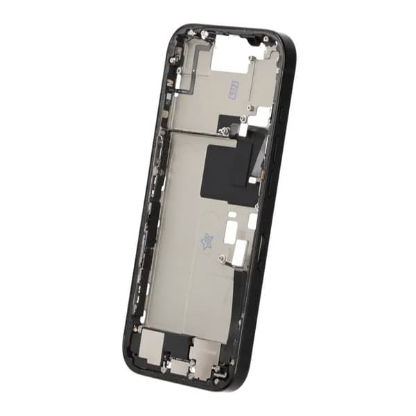 Middle frame with small parts for iPhone 16 Pro - Black Titanium OEM