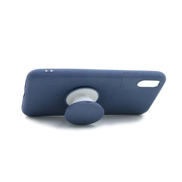 iPhone X/XS Skal Med Kickstand Stativ TPU - Blå Svart