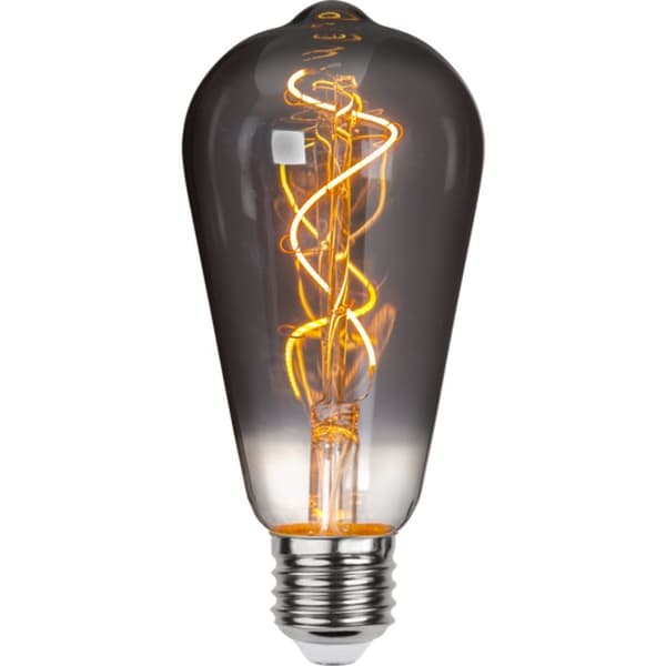 LED lamp E27 ST64 smoke colored glass 3W 1800K 40 lumen