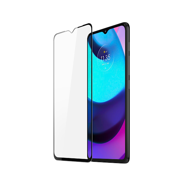 Skärmskydd Motorola Moto E20 - 3D Härdat Glas - Svart