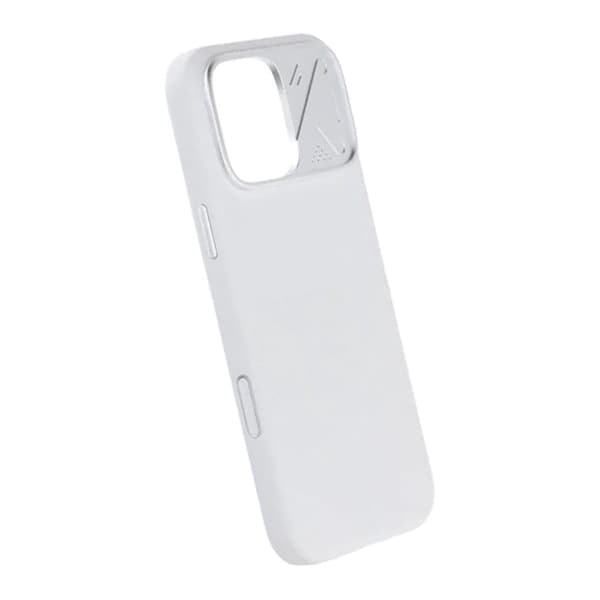 Silikonskal MagSafe med Kameraskydd till iPhone 16 Pro Max - Vit