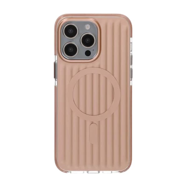 Patterned TPU Case for iPhone 15 Pro with MagSafe - Gold