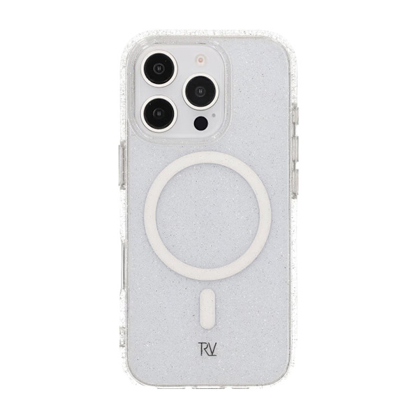 iPhone 16 Pro Rvelon TPU Mobile Case with MagSafe - Glitter White