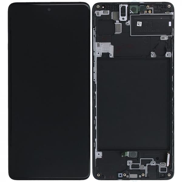 Samsung Galaxy A71 SM-A715F Skärm LCD & Touch - Original Svart