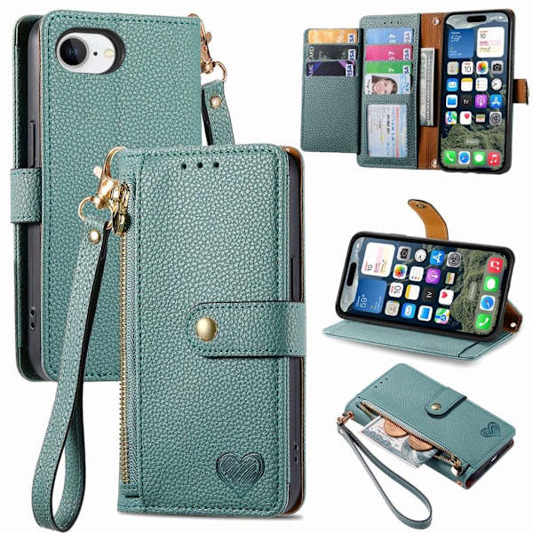 iPhone 17e/16e Wallet Cover - Brown