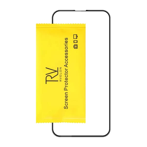 Skärmskydd Härdat Glas iPhone 16 Pro Max - Svart (miljö)