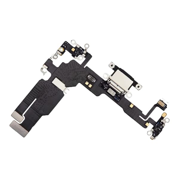 Charging connector with Flex cable for iPhone 15 Plus - Black