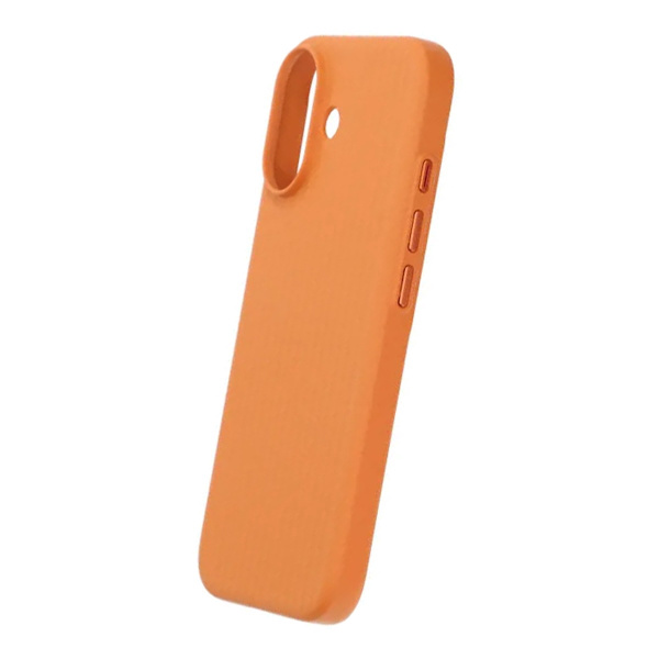 Corrugated Rock Sand Magnetic Case - iPhone 17 Orange