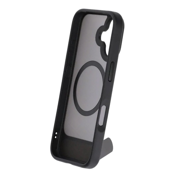 Black Feather Inclined Bracket Magnetic Case - iPhone 17 Black