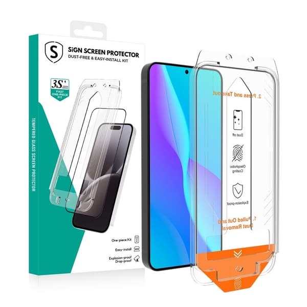SiGN Screen Protector Samsung Galaxy S25 / S24 – EZ Apply with dust free applicator