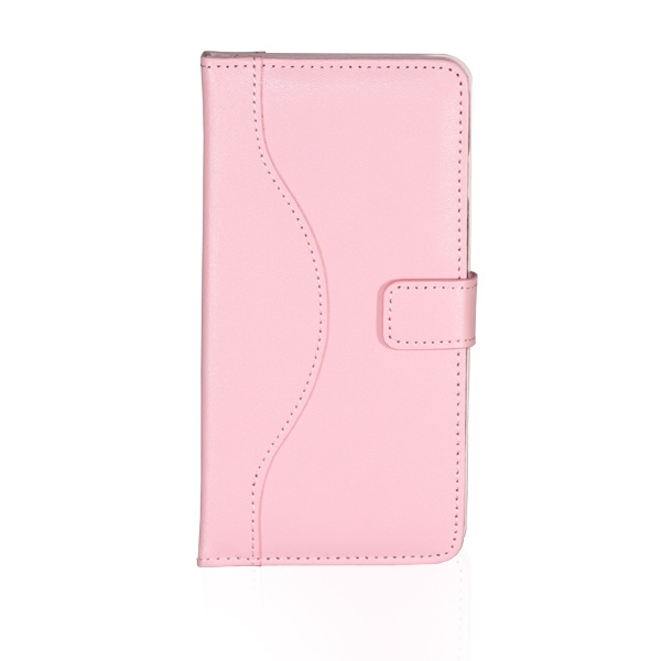 iPhone 6 Plus/6s Plus Flip Stand Läder Plånboksfodral - Rosa