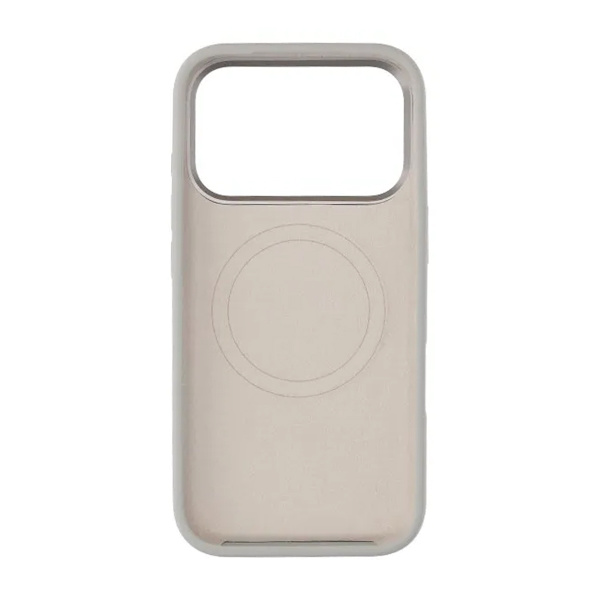 Mobile Case Silicone with Camera Metal Frame for iPhone 17 Pro - Gray