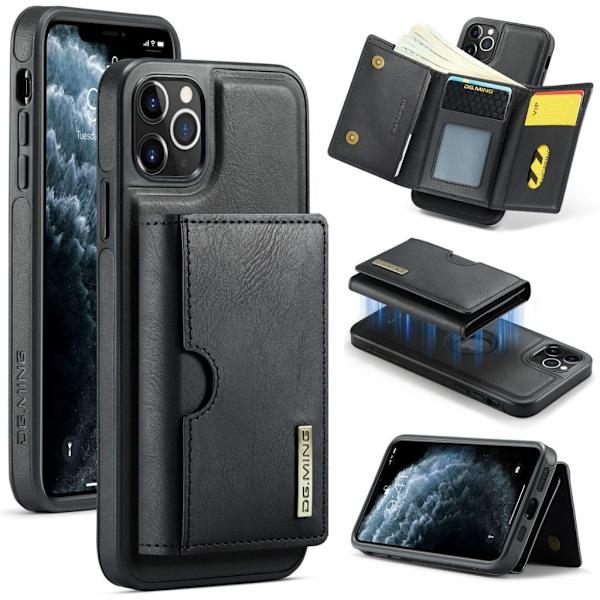 DG.MING iPhone 11 Pro Max Magnetic Wallet Case RFID Blocking – Black