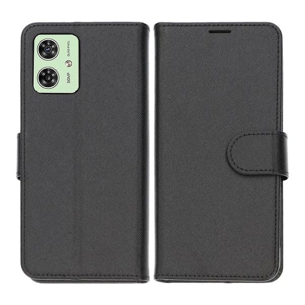 Motorola Moto G54 5G Wallet Case with Stand - Black