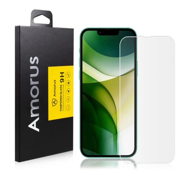 iPhone 13, iPhone 13 Pro skärmskydd i härdat glas Svart