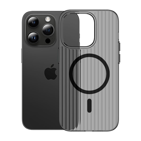 iPhone 14 Pro Max Mobilskal Korrugerad - Svart