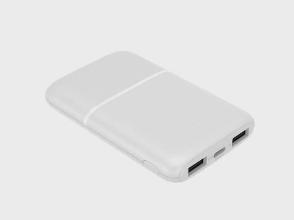 SiGN Ultratunn Powerbank 5000mAh - Vit