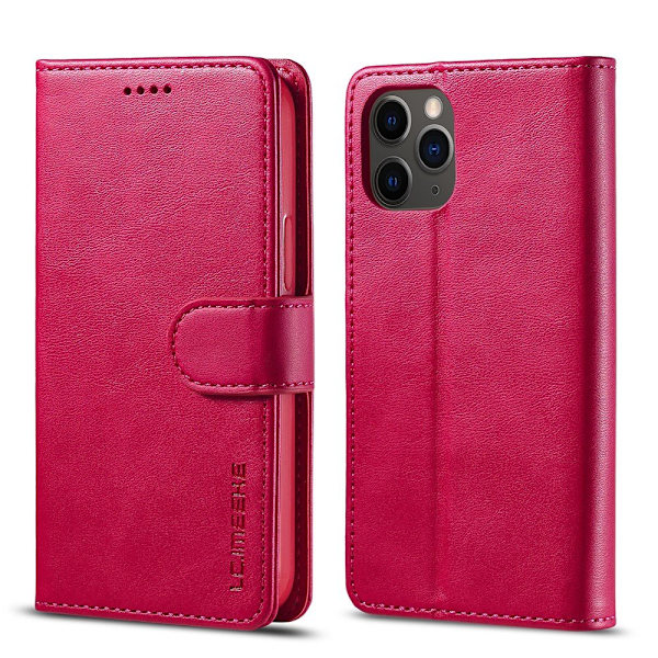 LC.IMEEKE iPhone 12 Pro Wallet Cover - Red