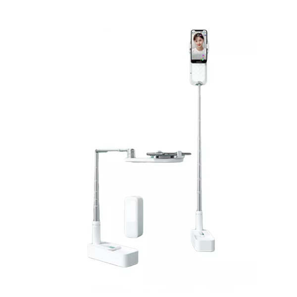 Portable Phone Holder Retractable Wireless Broadcast Stand Dimmable
