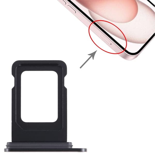 iPhone 15 and 15 Plus Max SIM Card Holder - Black
