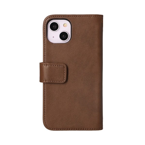 iPhone 14 Plus Plånboksfodral Läder Rvelon - Brun