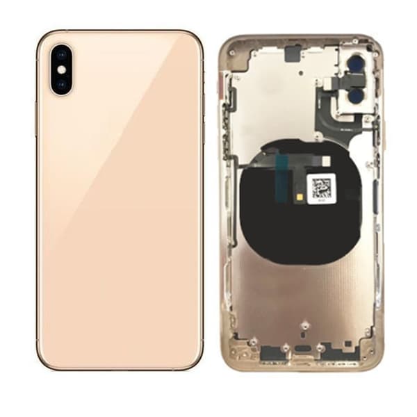 iPhone XS Complete Back Cover with Frame (No Logo) - Gold