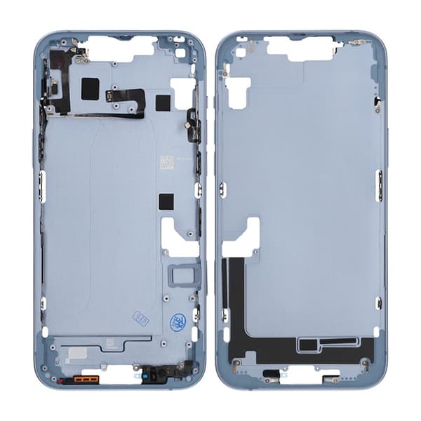 iPhone 14 Plus Middle Frame with Small Parts OEM - Blue