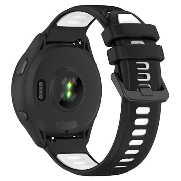 Garmin Forerunner 265S Watch Strap Two-Tone - Black/White