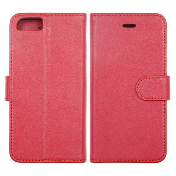 iPhone 6/6S Plånboksfodral Magnet Läder med Stativ - Röd