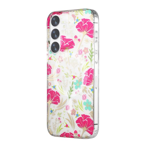 Case Magnet for Samsung Galaxy S24 Plus - Flowers Red-green